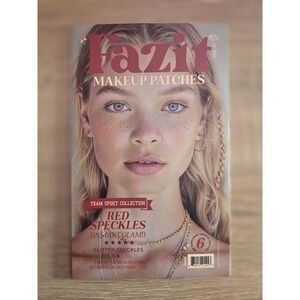 Fazit Makeup Patches Red Sparkles Instant Glam Glitter Freckles Team Spirit